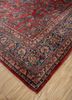 aalam red and orange wool hand knotted Rug - FoldShot