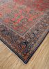 aalam red and orange wool hand knotted Rug - FoldShot aalam red and orange wool hand knotted Rug - FoldShot
