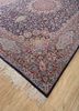 aalam blue wool hand knotted Rug - FoldShot aalam blue wool hand knotted Rug - FoldShot