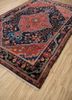 aalam red and orange wool hand knotted Rug - FoldShot aalam red and orange wool hand knotted Rug - FoldShot