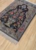 gulmarg blue wool hand knotted Rug - FoldShot gulmarg blue wool hand knotted Rug - FoldShot
