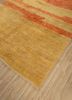 zuri red and orange wool hand knotted Rug - FoldShot zuri red and orange wool hand knotted Rug - FoldShot