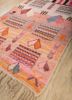 nuray pink and purple wool hand knotted Rug - FoldShot nuray pink and purple wool hand knotted Rug - FoldShot