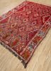 nuray red and orange wool hand knotted Rug - FoldShot nuray red and orange wool hand knotted Rug - FoldShot