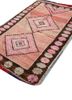 nuray red and orange wool hand knotted Rug - FoldShot