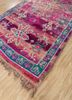 nuray pink and purple wool hand knotted Rug - FoldShot nuray pink and purple wool hand knotted Rug - FoldShot
