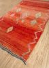 nuray red and orange wool hand knotted Rug - FoldShot