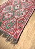 nuray red and orange wool hand knotted Rug - FoldShot nuray red and orange wool hand knotted Rug - FoldShot