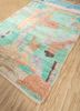 zuri pink and purple wool hand knotted Rug - FoldShot