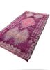 nuray pink and purple wool hand knotted Rug - FoldShot