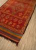 nuray red and orange wool hand knotted Rug - FoldShot nuray red and orange wool hand knotted Rug - FoldShot
