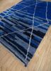 zuri blue wool hand knotted Rug - FoldShot zuri blue wool hand knotted Rug - FoldShot