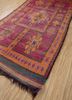 nuray pink and purple wool hand knotted Rug - FoldShot