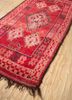 nuray red and orange wool hand knotted Rug - FoldShot