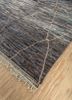 nuray grey and black wool hand knotted Rug - FoldShot nuray grey and black wool hand knotted Rug - FoldShot