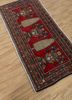 kiaan red and orange wool hand knotted Rug - FoldShot kiaan red and orange wool hand knotted Rug - FoldShot