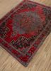 aalam red and orange wool hand knotted Rug - FoldShot aalam red and orange wool hand knotted Rug - FoldShot