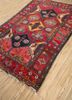 kiaan red and orange wool hand knotted Rug - FoldShot