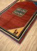 nuray red and orange wool hand knotted Rug - FoldShot nuray red and orange wool hand knotted Rug - FoldShot