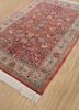 aalam red and orange wool hand knotted Rug - FoldShot aalam red and orange wool hand knotted Rug - FoldShot