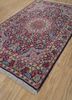 aalam blue wool hand knotted Rug - FoldShot aalam blue wool hand knotted Rug - FoldShot