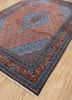 aalam red and orange wool hand knotted Rug - FoldShot aalam red and orange wool hand knotted Rug - FoldShot