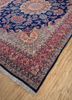 aalam blue wool hand knotted Rug - FoldShot aalam blue wool hand knotted Rug - FoldShot