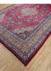 aalam red and orange wool hand knotted Rug - FoldShot aalam red and orange wool hand knotted Rug - FoldShot
