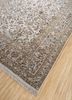 aalam ivory wool hand knotted Rug - FoldShot aalam ivory wool hand knotted Rug - FoldShot