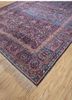 aalam blue wool hand knotted Rug - FoldShot aalam blue wool hand knotted Rug - FoldShot
