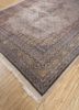 aalam blue wool hand knotted Rug - FoldShot aalam blue wool hand knotted Rug - FoldShot