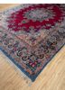 aalam blue wool hand knotted Rug - FoldShot aalam blue wool hand knotted Rug - FoldShot