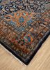 aalam blue wool hand knotted Rug - FoldShot aalam blue wool hand knotted Rug - FoldShot