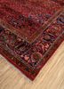 aalam red and orange wool hand knotted Rug - FoldShot