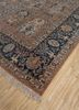 aalam beige and brown wool hand knotted Rug - FoldShot aalam beige and brown wool hand knotted Rug - FoldShot