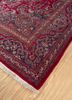 aalam red and orange wool hand knotted Rug - FoldShot aalam red and orange wool hand knotted Rug - FoldShot