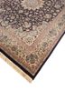 aalam blue wool hand knotted Rug - FoldShot aalam blue wool hand knotted Rug - FoldShot