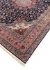 aalam blue wool hand knotted Rug - FoldShot aalam blue wool hand knotted Rug - FoldShot