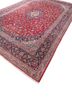 aalam red and orange wool hand knotted Rug - FoldShot aalam red and orange wool hand knotted Rug - FoldShot
