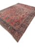 aalam red and orange wool hand knotted Rug - FoldShot