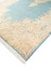 aalam blue wool hand knotted Rug - FoldShot aalam blue wool hand knotted Rug - FoldShot