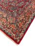 aalam red and orange wool hand knotted Rug - FoldShot aalam red and orange wool hand knotted Rug - FoldShot