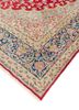 aalam red and orange wool hand knotted Rug - FoldShot aalam red and orange wool hand knotted Rug - FoldShot