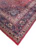 aalam red and orange wool hand knotted Rug - FoldShot aalam red and orange wool hand knotted Rug - FoldShot
