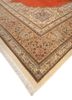aalam red and orange wool hand knotted Rug - FoldShot aalam red and orange wool hand knotted Rug - FoldShot