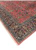 aalam red and orange wool hand knotted Rug - FoldShot aalam red and orange wool hand knotted Rug - FoldShot