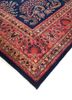 aalam blue wool hand knotted Rug - FoldShot aalam blue wool hand knotted Rug - FoldShot