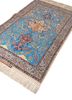 gulmarg blue wool hand knotted Rug - FoldShot gulmarg blue wool hand knotted Rug - FoldShot