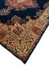 aalam blue wool hand knotted Rug - FoldShot aalam blue wool hand knotted Rug - FoldShot