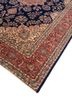 aalam blue wool hand knotted Rug - FoldShot aalam blue wool hand knotted Rug - FoldShot